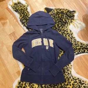 Notre Dame merch slim hoodie barely worn, washed before shipped.